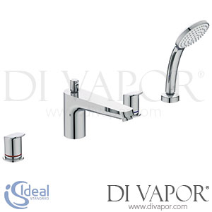 Ideal Standard Ceraflex 4 Hole Bath & Shower Mixer - Mar 2018 to Nov 2020 - Spare Parts B1874AA GEN1